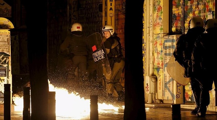 Athens rallies on the anniversary of teen`s killing turn violent - VIDEO